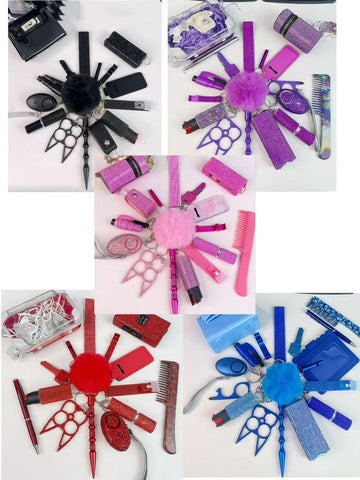 Five Styles Mini Keychain set