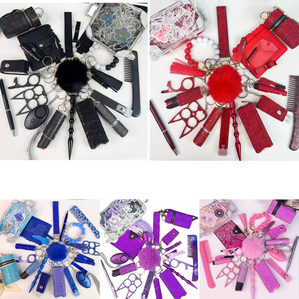 Five Styles Big Keychain set