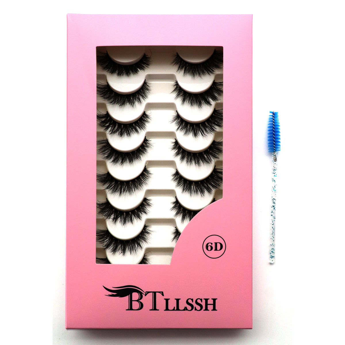 12mm natural lash - 8 pairs lashes with a brush in one box 3D20