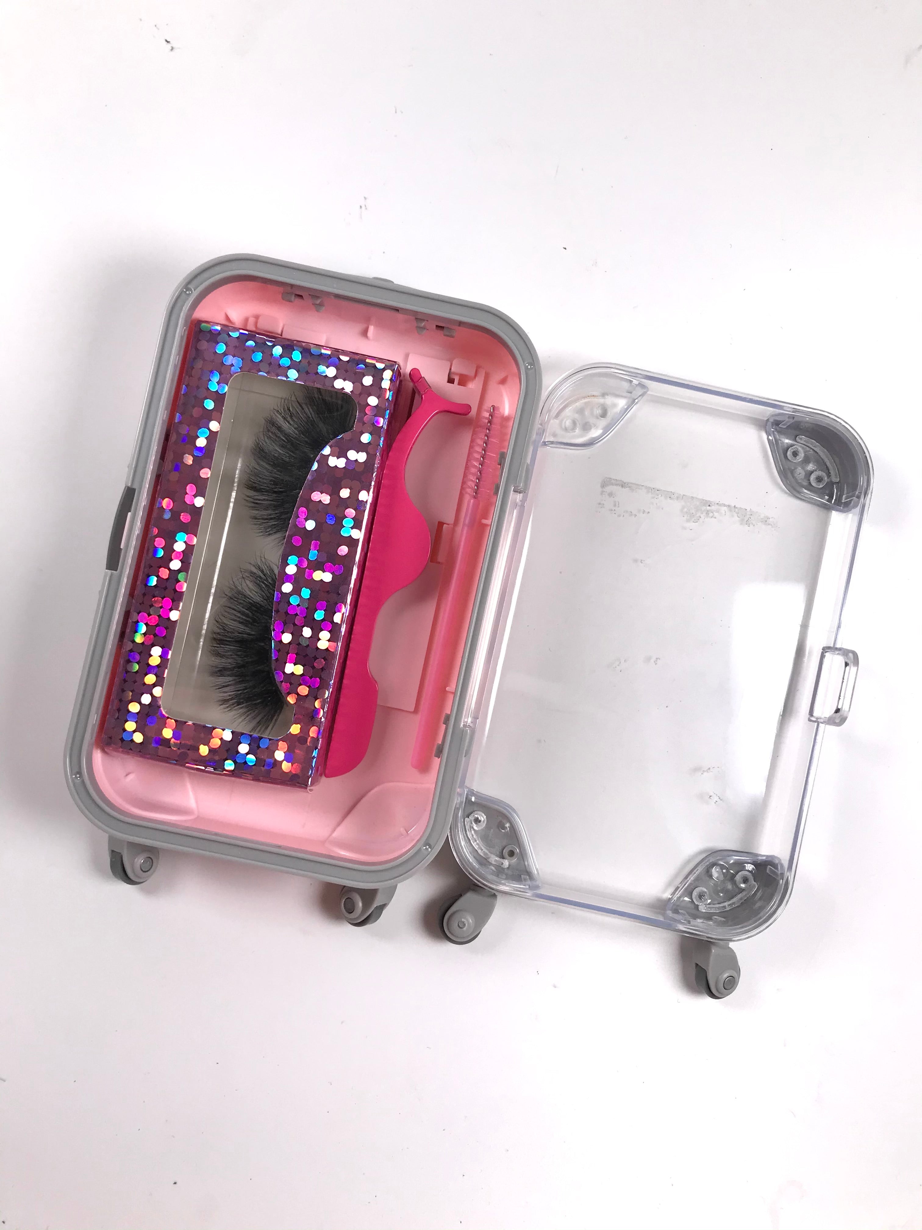 Suitcase eyelash box set